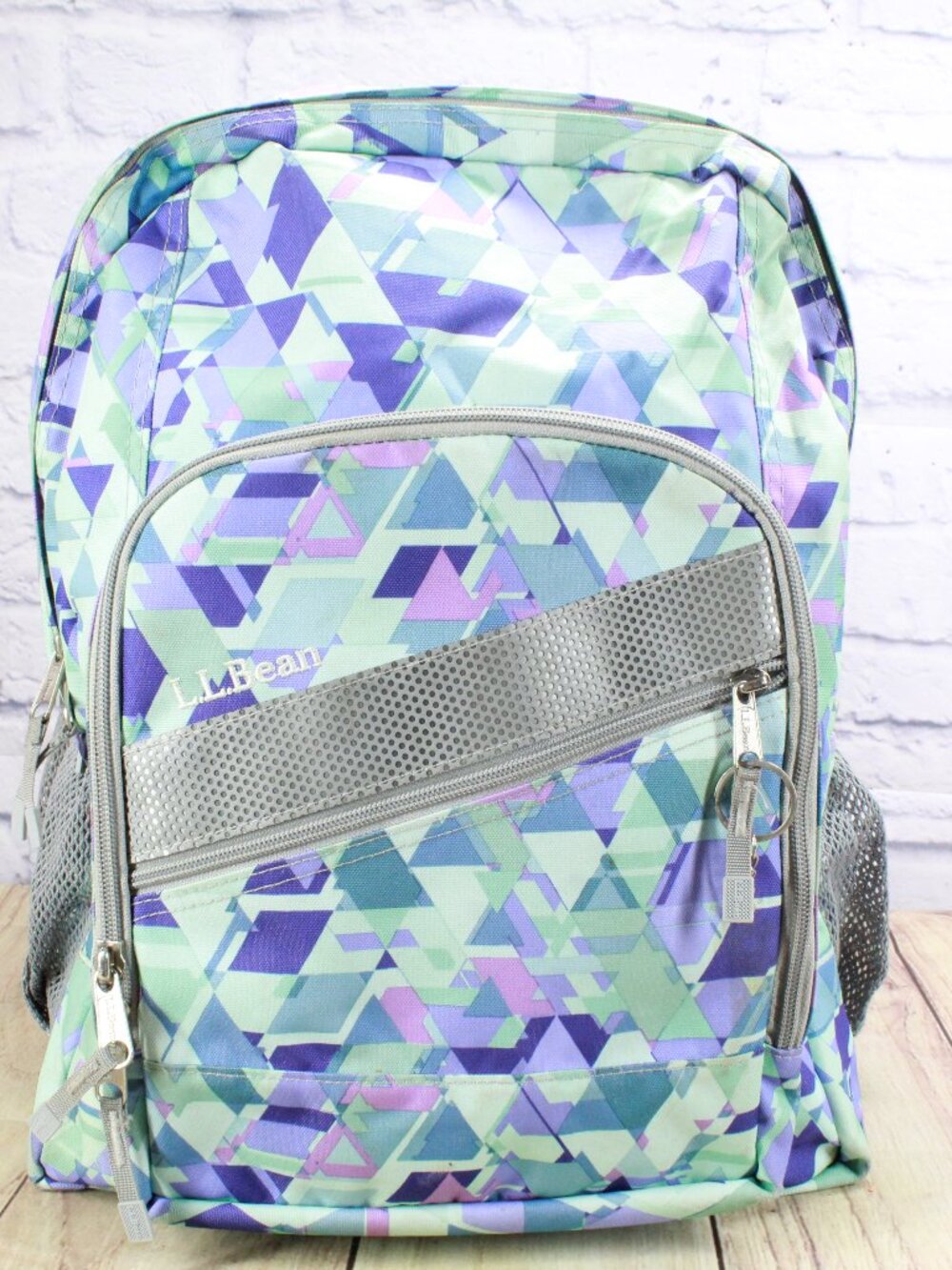 LL Bean Unisex Adult Deluxe Book Pack 37 L Print Backpack School Travel Camp